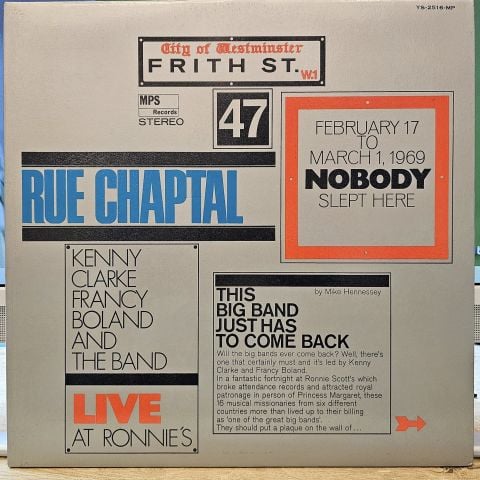 Kenny Clarke Francy Boland And The Band* – Live At Ronnie's ; Album 2 ; Rue Chaptal LP PLAK