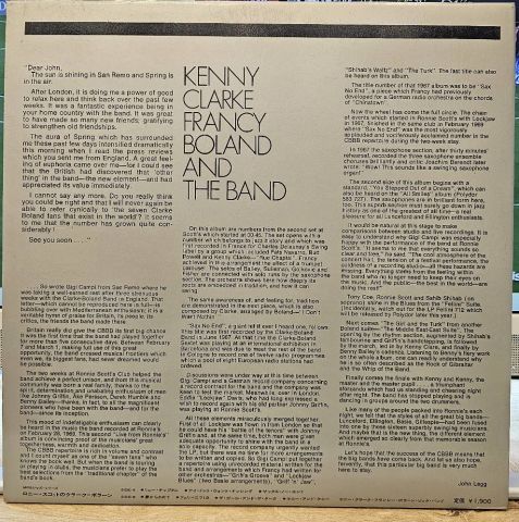 Kenny Clarke Francy Boland And The Band* – Live At Ronnie's ; Album 2 ; Rue Chaptal LP PLAK