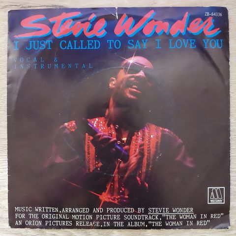 Stevie Wonder – I Just Called To Say I Love You 45LİK PLAK
