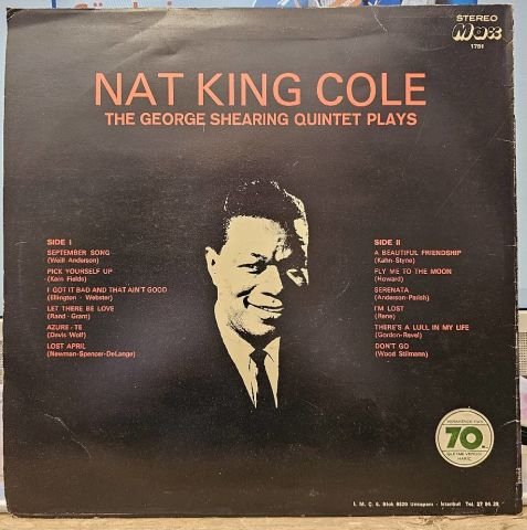Nat King Cole / George Shearing – Nat King Cole Sings / George Shearing Plays LP PLAK