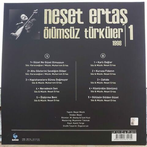 NEŞET ERTAŞ - ÖLÜMSÜZ TÜRKÜLER 1 LP PLAK