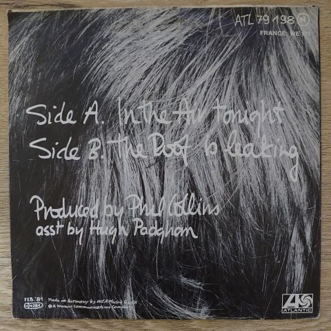 Phil Collins – In The Air Tonight 45LİK PLAK