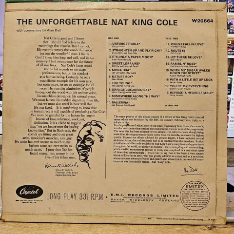 Nat King Cole – The Unforgettable Nat King Cole LP PLAK