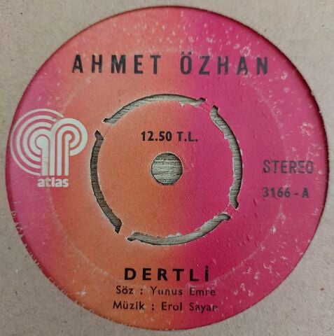 Ahmet Özhan – Dertli / Ölünceye Kadar 45LİK PLAK