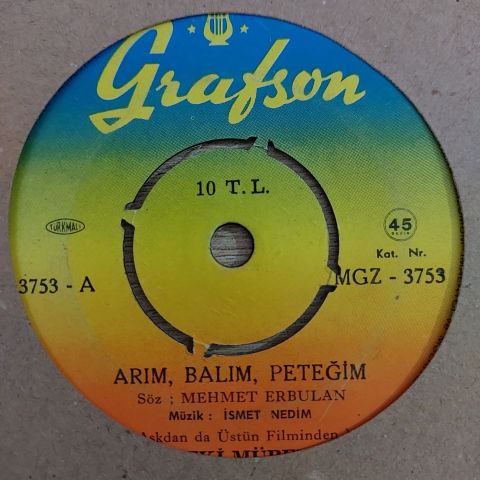 Zeki Müren – Arım, Balım, Peteğim 45LİK PLAK