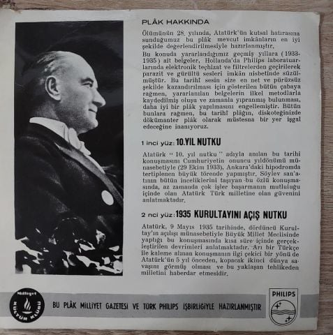 Atatürk – Kendi Sesiyle Atatürk 45LİK PLAK