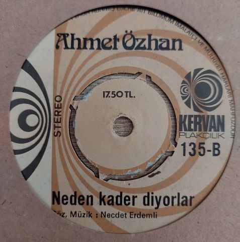 Ahmet Özhan – Çaresiz / Neden Kader Diyorlar 45LİK PLAK
