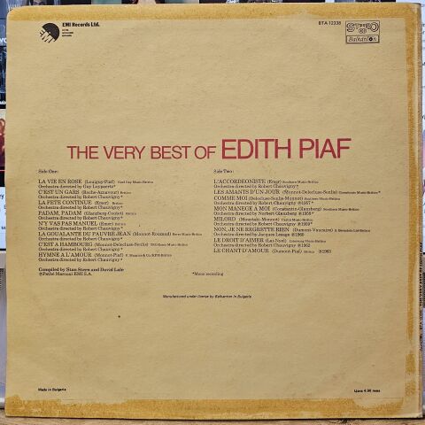 Edith Piaf – The Very Best Of LP PLAK