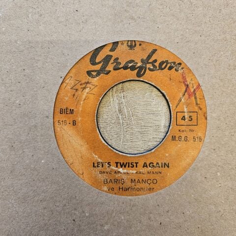 BARIŞ MANÇO VE HARMONİLER - THE TWİST 45LİK PLAK