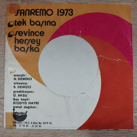 AYTEN ALPMAN - TEK BAŞINA 45LİK PLAK