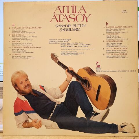 Attila Atasoy – Sanadır Bütün Şarkılarım LP PLAK