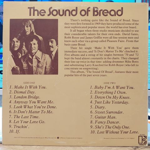 Bread – The Sound Of Bread - Their 20 Finest Songs LP PLAK