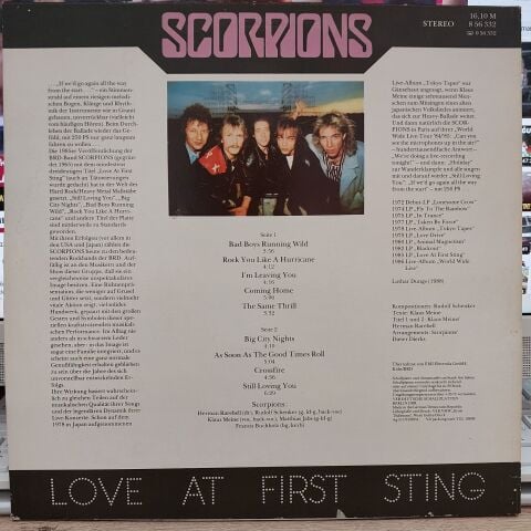 Scorpions – Love At First Sting LP PLAK