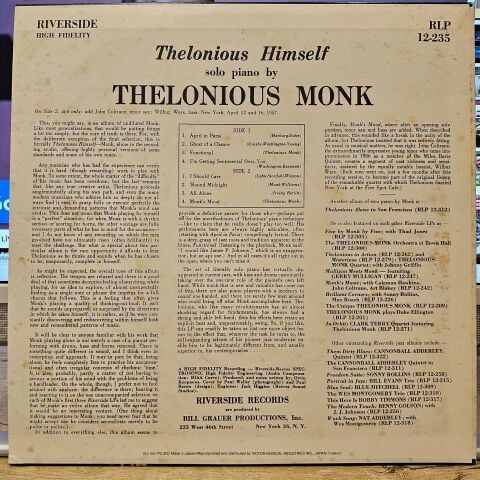 Thelonious Monk – Thelonious Himself LP PLAK