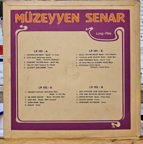 Müzeyyen Senar – Müzeyyen Senar LP PLAK