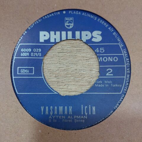 AYTEN ALPMAN - MEMLEKETİM 45LİK PLAK