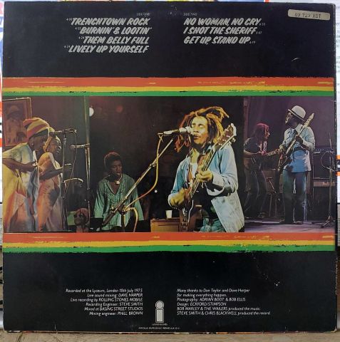 Bob Marley And The Wailers – Live LP PLAK