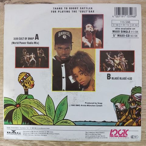 Snap – Cult Of Snap 45LİK PLAK