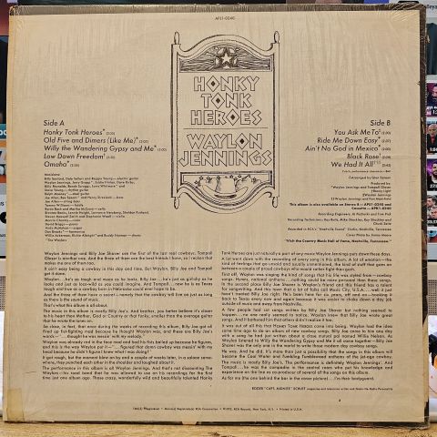 Waylon Jennings – Honky Tonk Heroes LP PLAK