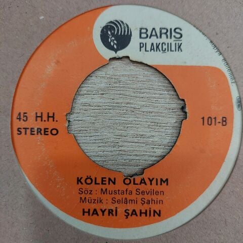HAYRİ ŞAHİN - KÖLEN OLAYIM 45LİK PLAK