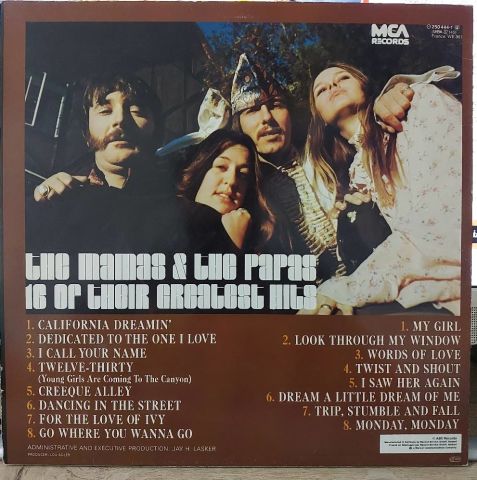 The Mamas & The Papas – 16 Of Their Greatest Hits LP PLAK