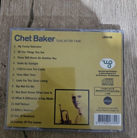CHAT BAKER - TIME AFTER TIME CD