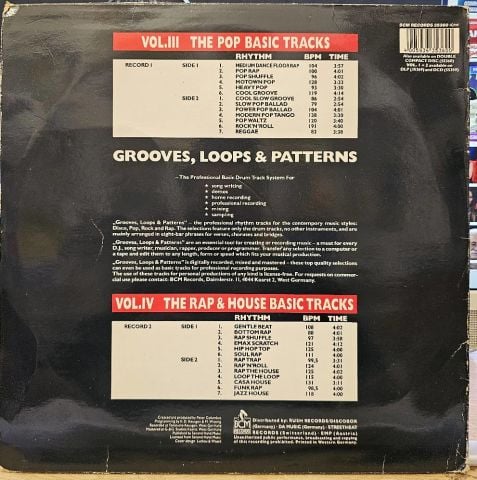 Unknown Artist – Grooves, Loops & Patterns - Vol. 3 & 4 LP PLAK