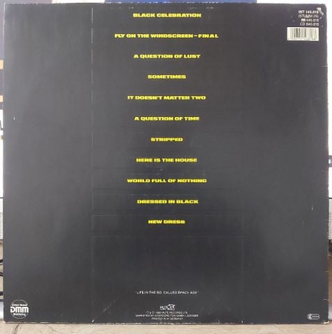 Depeche Mode – Black Celebration LP PLAK (RENKLİ PLAK GREY)