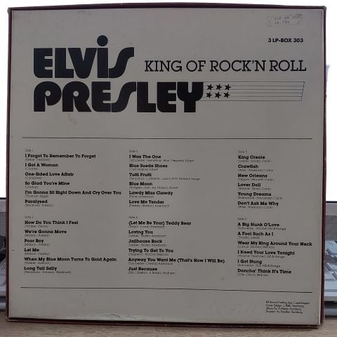 ELVİS PRESLEY - KING OF ROCKN ROLL LP PLAK