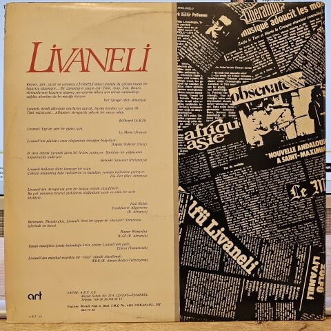 Zülfü Livaneli – Ada LP PLAK