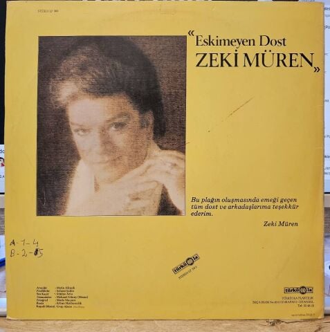 Zeki Müren – Eskimeyen Dost LP PLAK