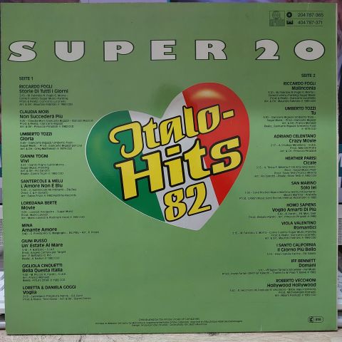 Various – Super 20 - Italo-Hits '82 LP PLAK