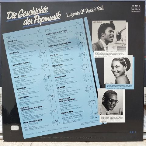 Various – Die Geschichte Der Popmusik - Legends Of Rock'n'Roll LP PLAK