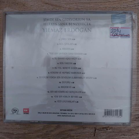 YILMAZ ERDOĞAN - ŞİMDİ SEN GİDİYORSUN YA HERKES SANA BENZEYECEK CD