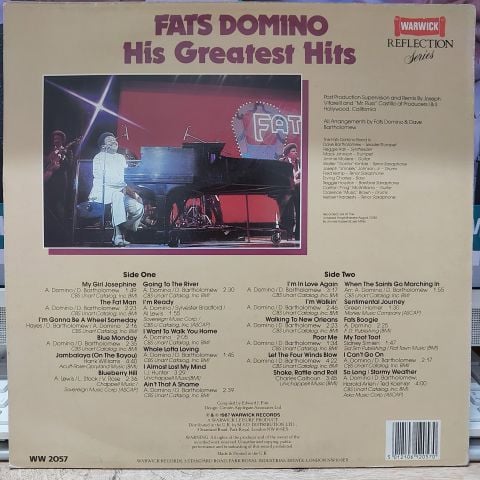 Fats Domino – His Greatest Hits LP PLAK