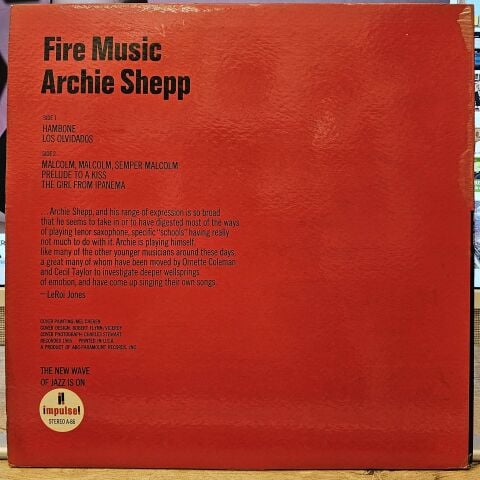 Archie Shepp – Fire Music LP PLAK