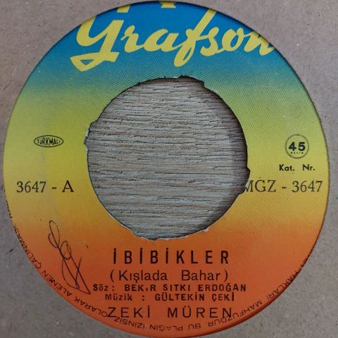 Zeki Müren – İbibikler / Unutulmaz Adınla 45LİK PLAK