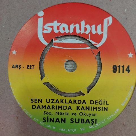 SİNAN SUBAŞI - DAMARIMDA KANISIN 45LİK PLAK