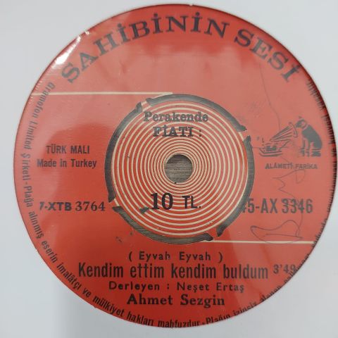AHMET SEZGİN - KENDİM ETTİM KENDİM BULDUM 45LİK PLAK