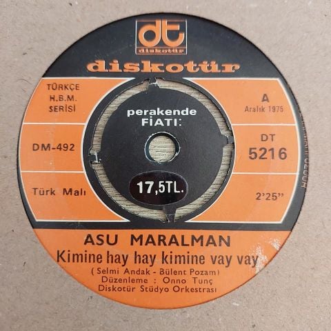 ASU MARALMAN - KURBAN OLAYIM 45LİK PLAK