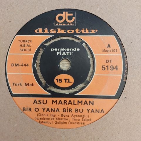 ASU MARALMAN - BİR UMUT OLSUN İÇİNDE 45LİK PLAK