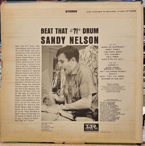 Sandy Nelson – Beat That #?!* Drum LP PLAK