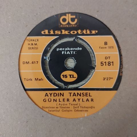 Aydın Tansel – Yeni Bir Gün / Günler Aylar 45LİK PLAK