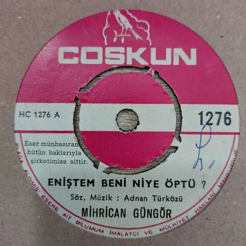 MİHRİCAN GÜNGÖR - ENİŞTEM BENİ NİYE ÖPTÜ 45LİK PLAK