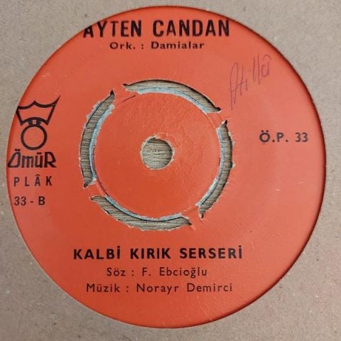 AYTEN CANDAN - KALBİ KIRIK SERSERİ 45LİK PLAK