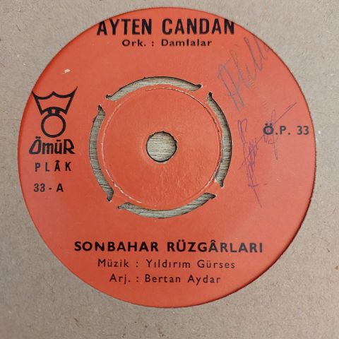 AYTEN CANDAN - KALBİ KIRIK SERSERİ 45LİK PLAK