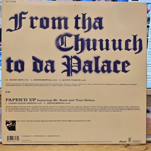 Snoop Dogg – From Tha Chuuuch To Da Palace LP PLAK