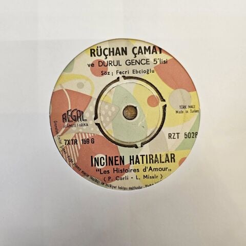 Rüçhan Çamay Ve Durul Gence 5 Lisi – O Adam / İncinen Hatıralar 45LİK PLAK