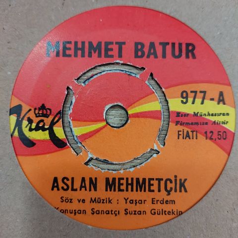 MEHMET BATUR - ASLAN MEHMETÇİK 45LİK PLAK