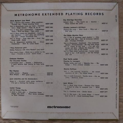 Mahalia Jackson – In The Upper Room / Walking To Jerusalem / What Then 45LİK PLAK